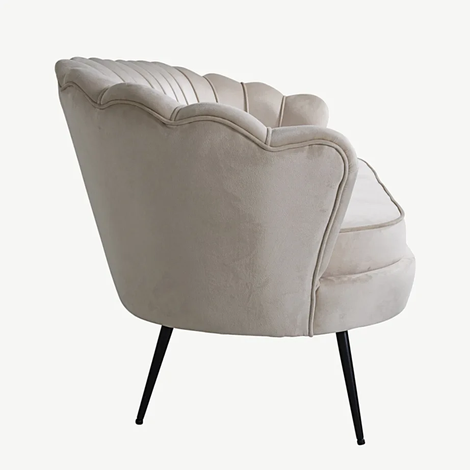 Beež sametdiivan Calais, 3-kohaline, mustade terasjalgadega, 15015-885 – 4