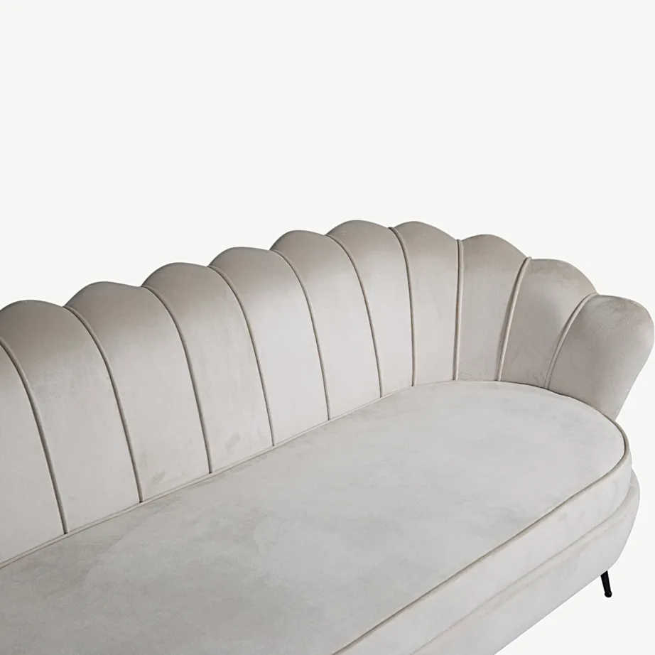 Beež sametdiivan Calais, 3-kohaline, mustade terasjalgadega, 15015-885 – 6