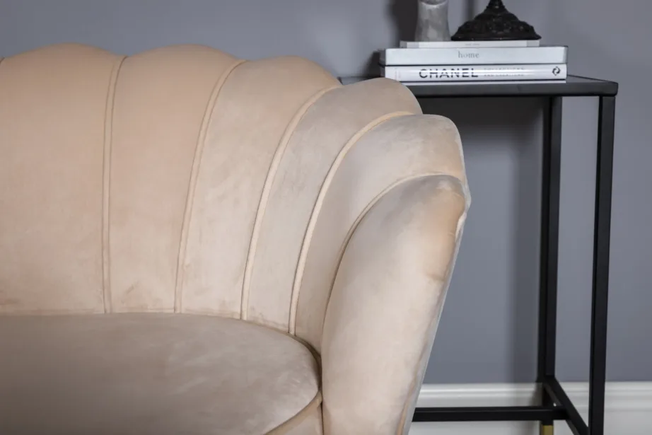 Beež sametdiivan Calais, 3-kohaline, mustade terasjalgadega, 15015-885 – 9