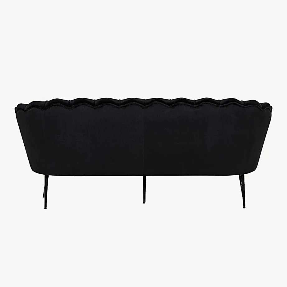 Calais kolmekohaline must sametdiivan terasjalgadel, 15015-888 – 3