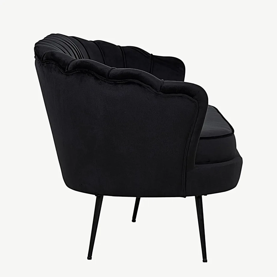 Calais kolmekohaline must sametdiivan terasjalgadel, 15015-888 – 4