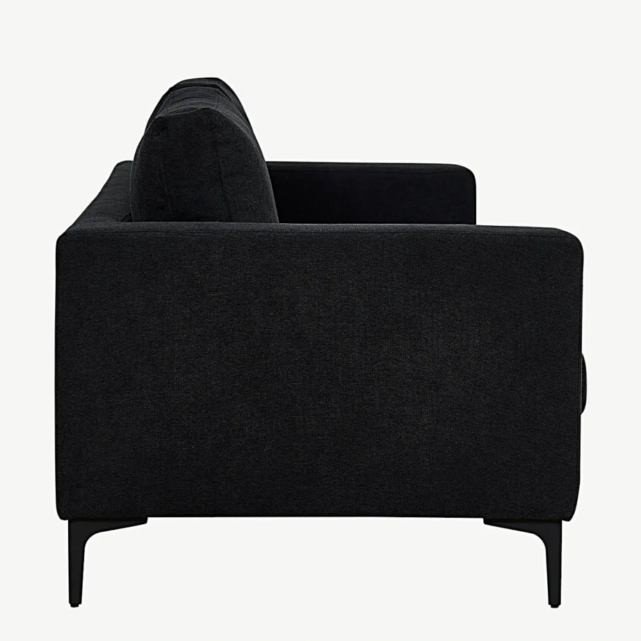 Bolero kolmekohaline diivan, must (polüester, metalljalad), 15016-888 – 4