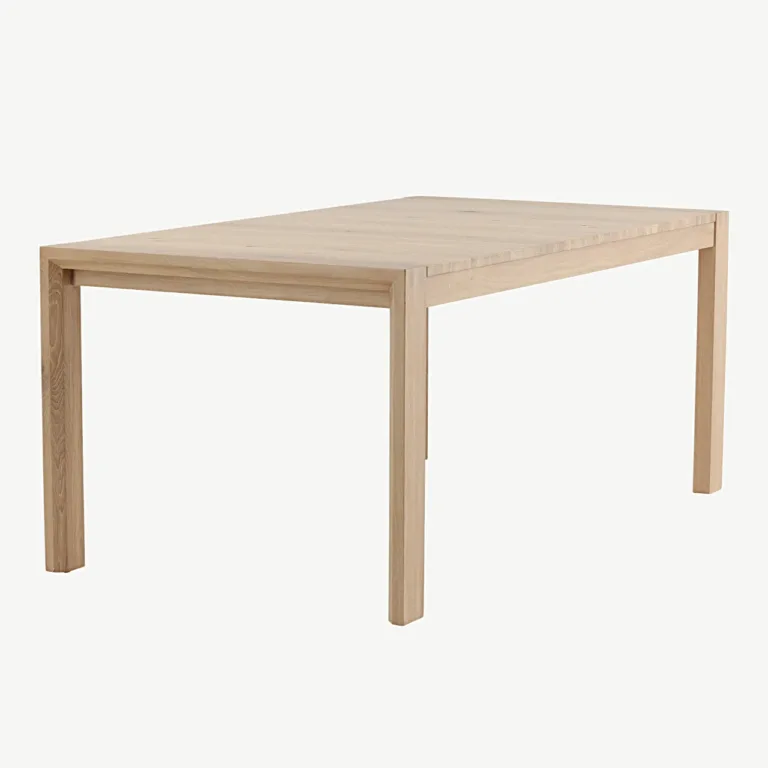 Pikendatav valge tammepuust söögilaud Slider, 170–250 cm - 15017-600