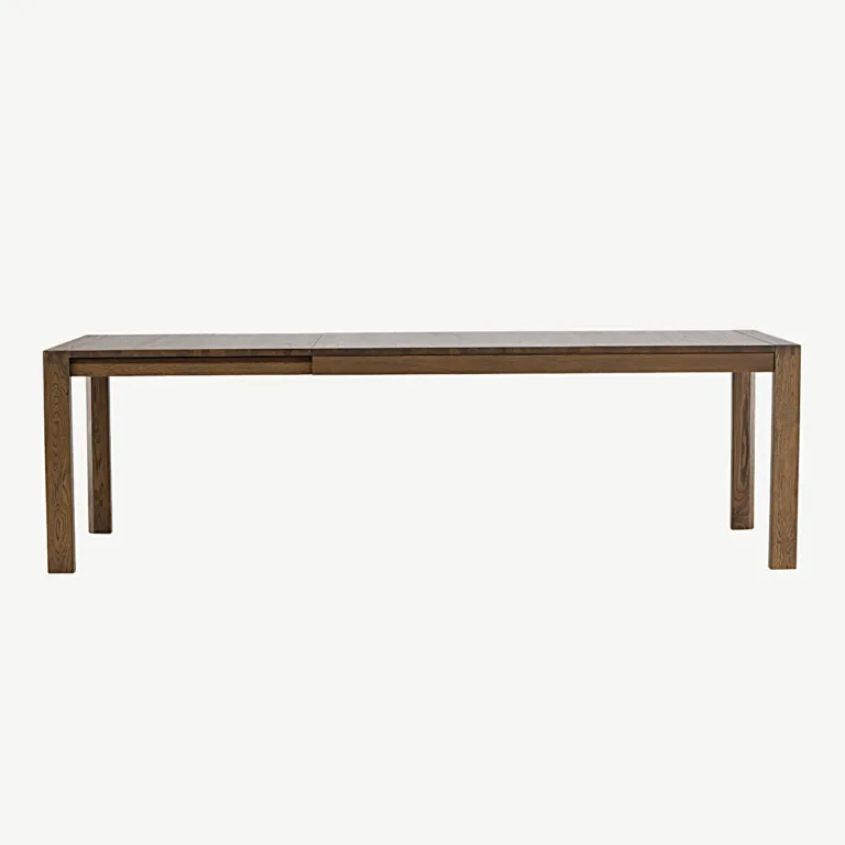Pikendatav tammepuidust söögilaud Slider, suitsutatud (170–250 cm) - 15017-604