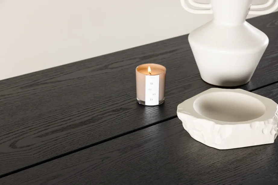 Sleek ristkülikukujuline must söögilaud harjatud viimistlusega, 195 × 95 cm, 15019-608 – 10