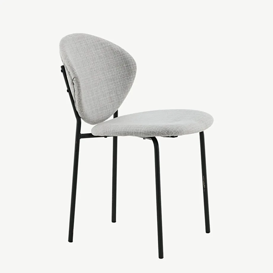 Hall polsterdatud söögitool Vault mustade terasjalgadega, 15022-855 – 3