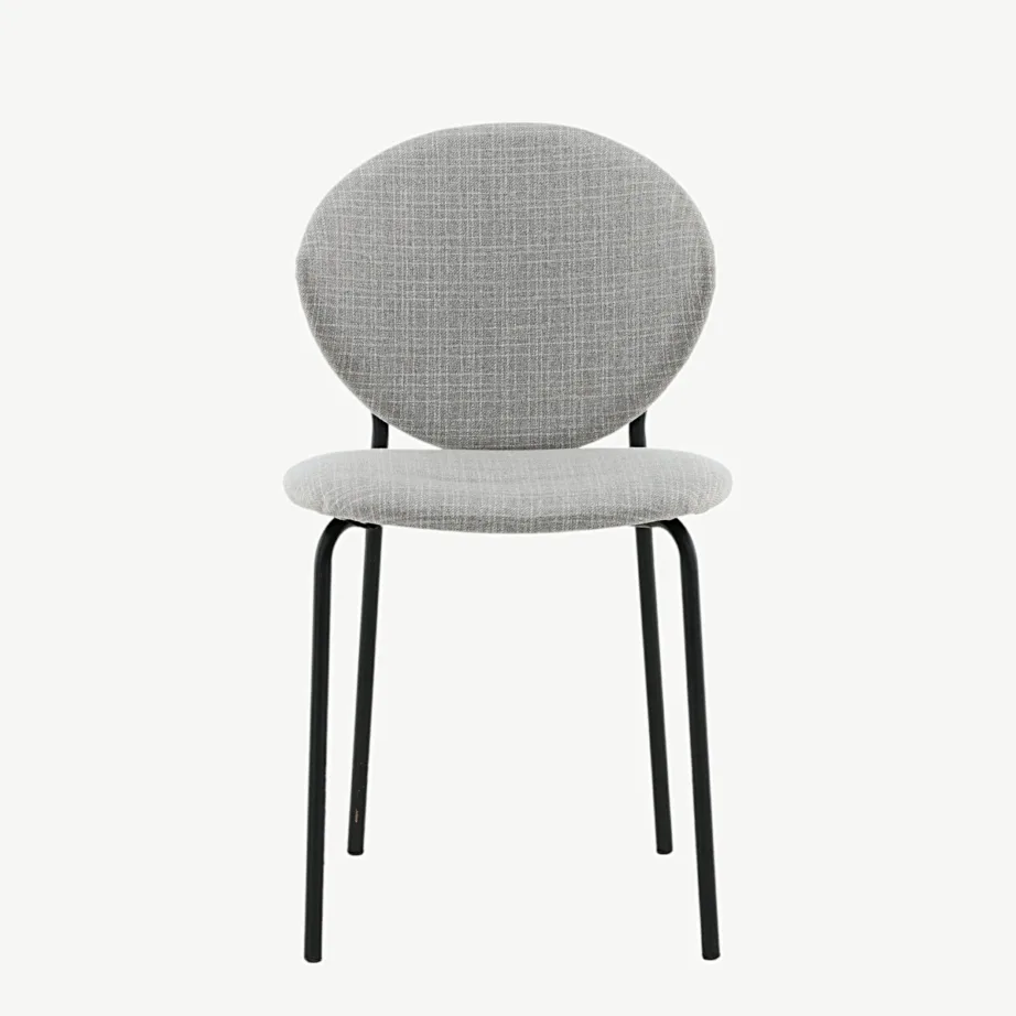 Hall polsterdatud söögitool Vault mustade terasjalgadega, 15022-855 – 4