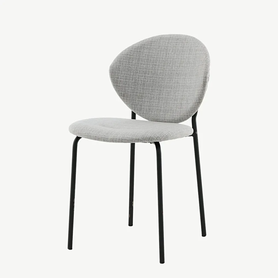 Hall polsterdatud söögitool Vault mustade terasjalgadega, 15022-855 – 5