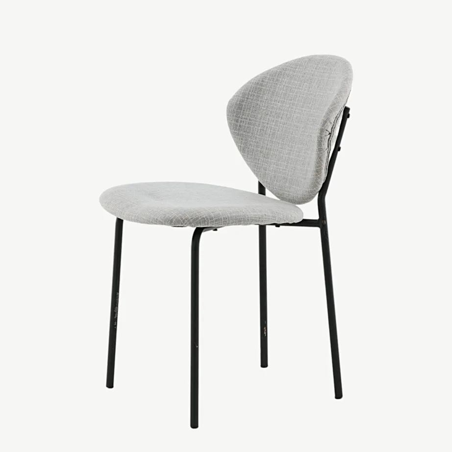 Hall polsterdatud söögitool Vault mustade terasjalgadega, 15022-855 – 6