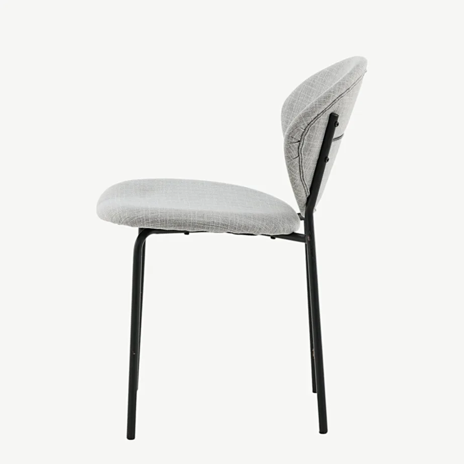 Hall polsterdatud söögitool Vault mustade terasjalgadega, 15022-855 – 7