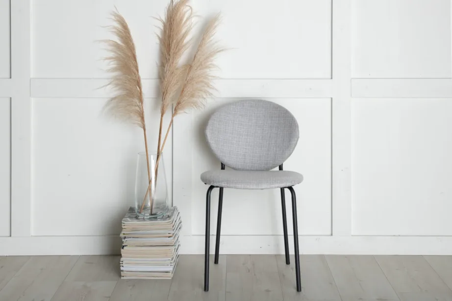 Hall polsterdatud söögitool Vault mustade terasjalgadega, 15022-855 – 8