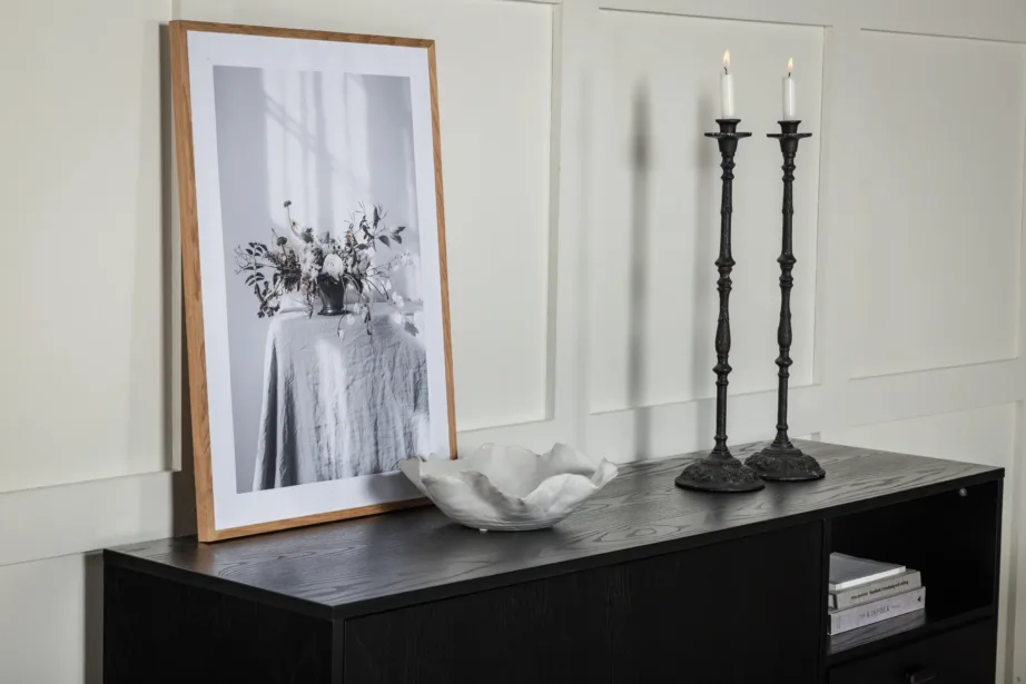 Gold sarja must panipaigakapp messingudetailidega, must vineer, 15025-188 – 12