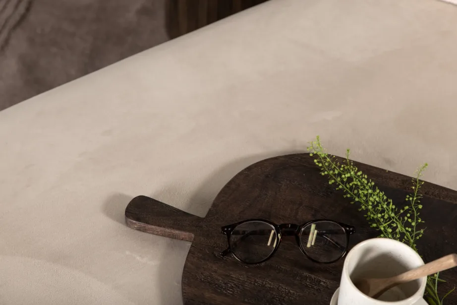 Beežist sametist lounge-tool musta metallraamiga X-lounge, 15029-441 – 9