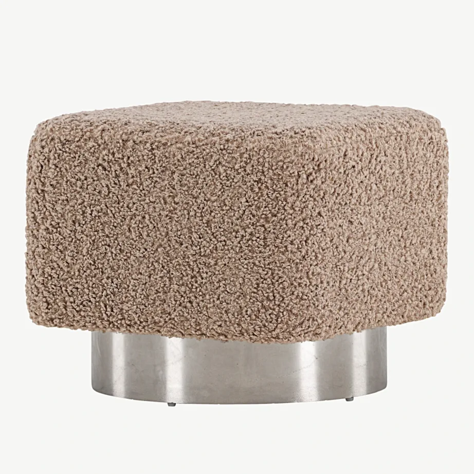 Beež buklee-tumba hõbedase terasalusega Newton, 15110-011 – 5