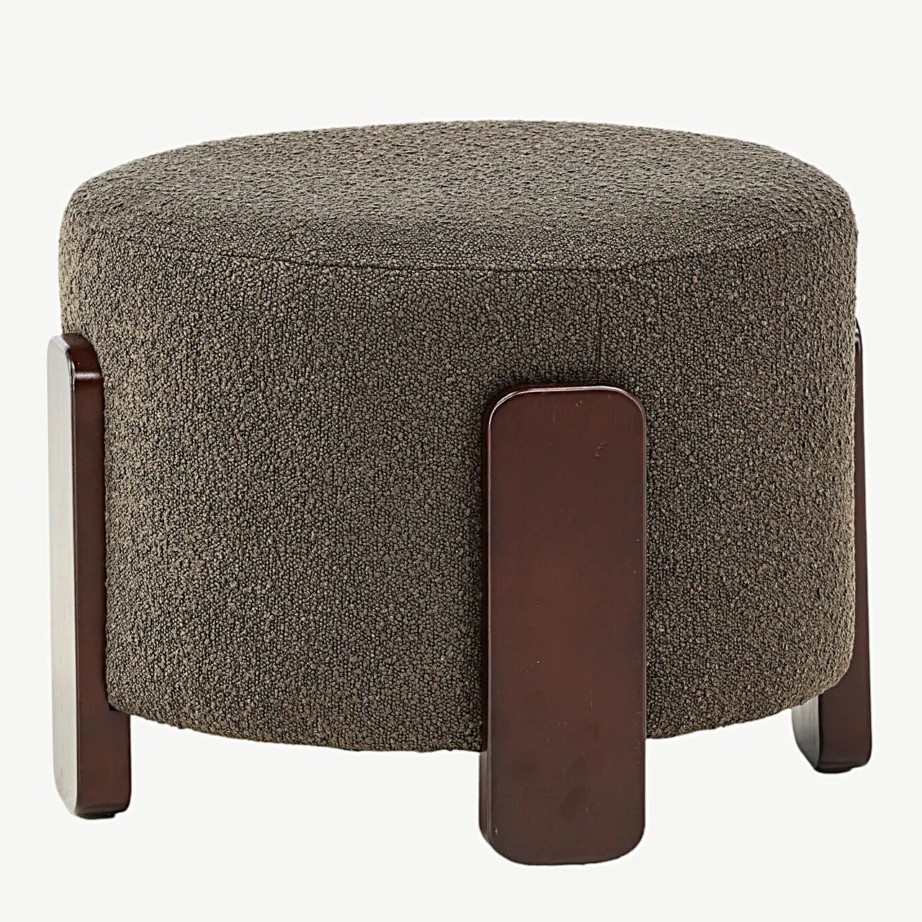 Tumehall bukleekangast tumba Coffey, pruunide kummipuidust jalgadega, 15110-110 – 5