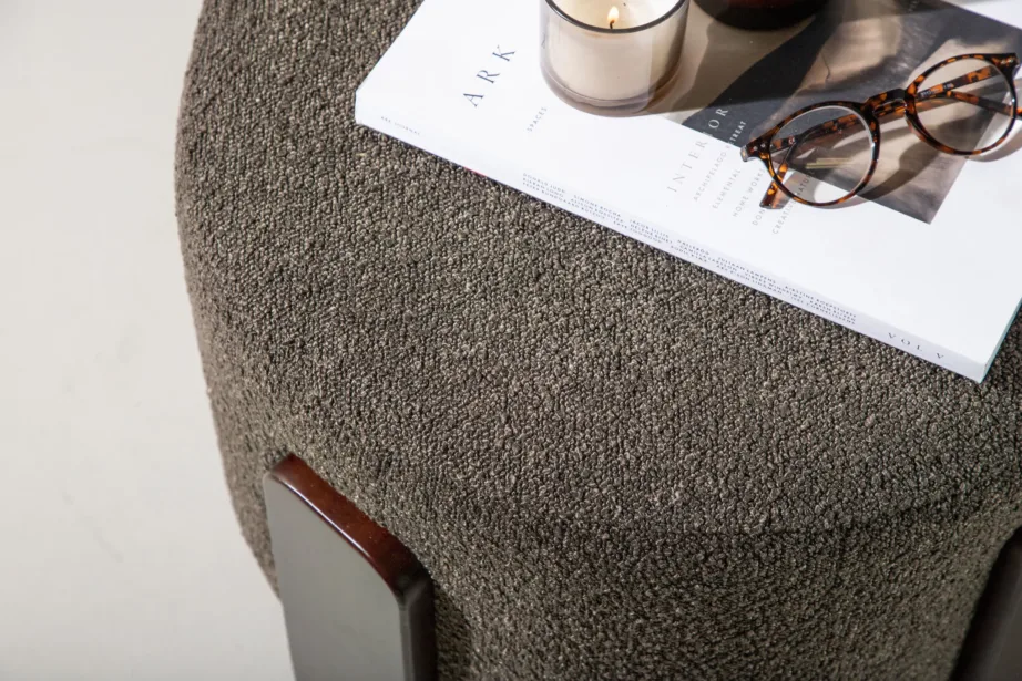 Tumehall bukleekangast tumba Coffey, pruunide kummipuidust jalgadega, 15110-110 – 9