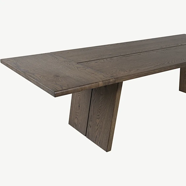 Loggeri tammepuidust söögilaua pikendusplaat, suitsutatud viimistlus, 100 × 50 cm - 15118-604