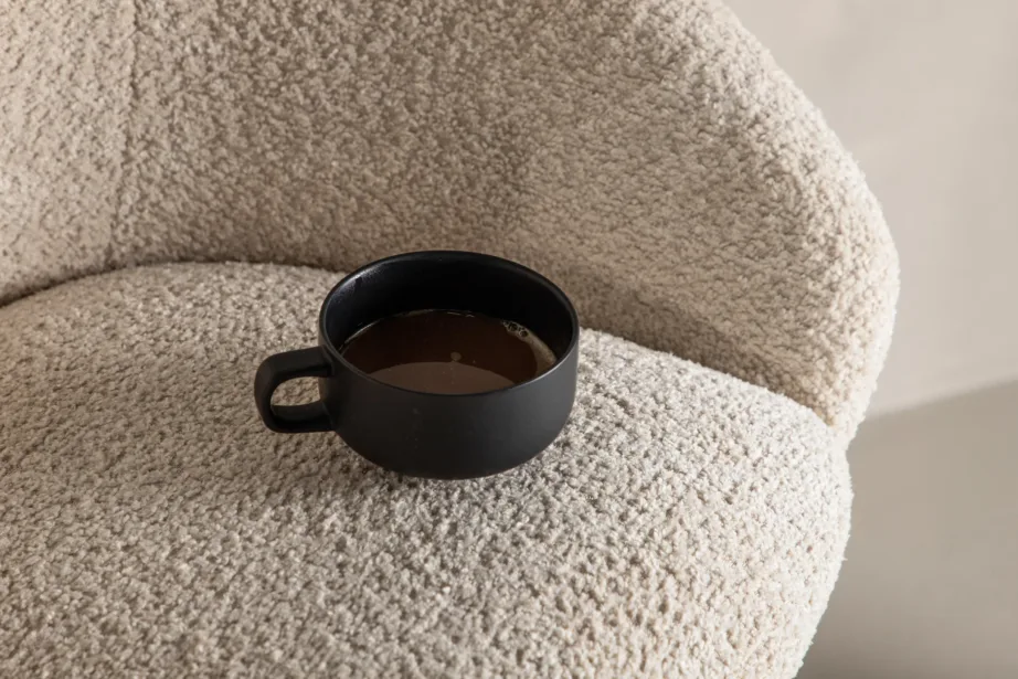 Valge bukleekangaga baaritool mustade terasjalgadega “Velvet”, 15350-001 – 10