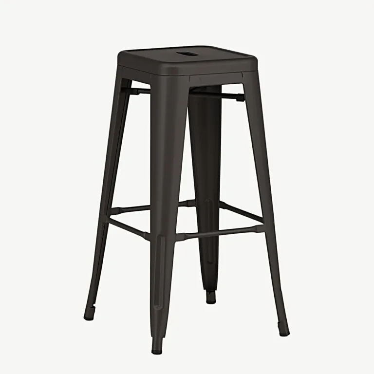 Tumehallast terasest baaritool Tempe, kõrgus 76 cm, Venture Home - 15350-040