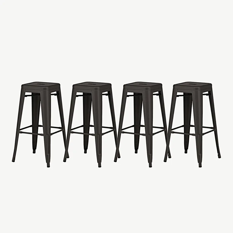 Tumehallast terasest baaritool Tempe, kõrgus 76 cm, Venture Home - 15350-040
