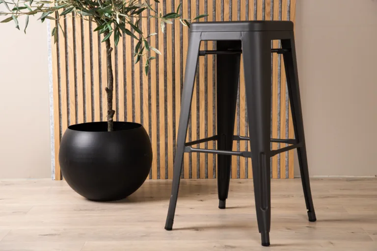 Tumehallast terasest baaritool Tempe, kõrgus 76 cm, Venture Home - 15350-040