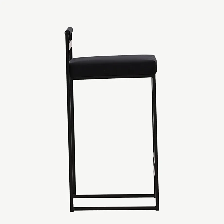 Opelika musta sametkattega terasraamiga baaritool, 15350-120 – 2