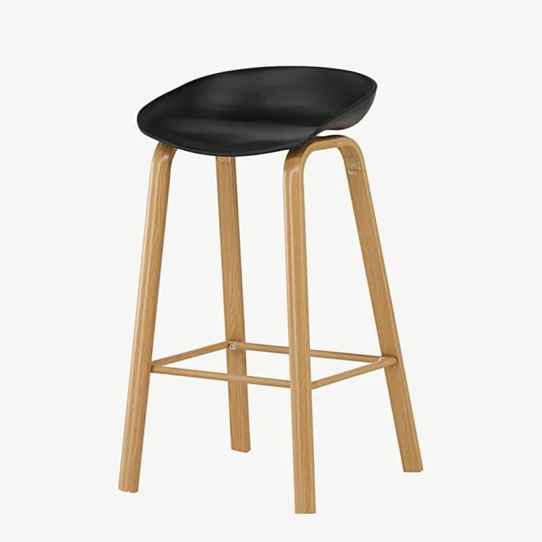 Must istmega Decatur baaritool, tammepuidutooni terasraam - 15350-149