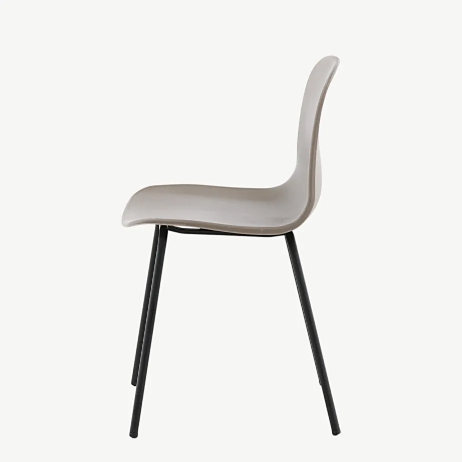 Beež plastikust söögitool mustade terasjalgadega Arctic, 15351-550 – 7