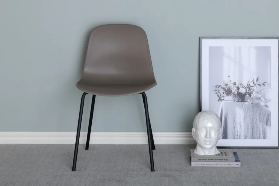 Beež plastikust söögitool mustade terasjalgadega Arctic, 15351-550 – 8