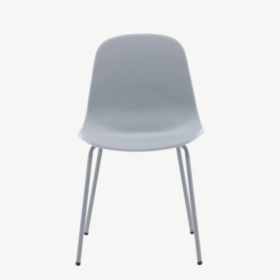 Hallist plastikust söögitool Arctic metalljalgadel, 15351-555 – 4