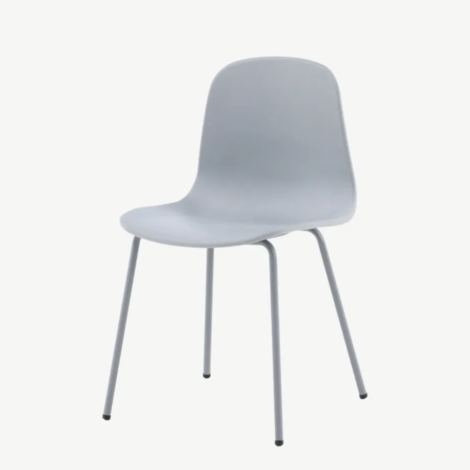 Hallist plastikust söögitool Arctic metalljalgadel, 15351-555 – 5