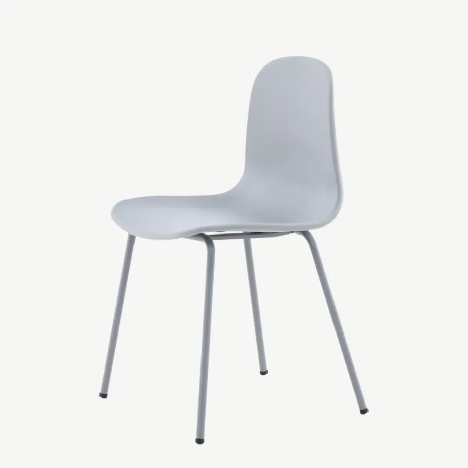 Hallist plastikust söögitool Arctic metalljalgadel, 15351-555 – 6