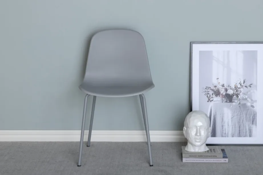 Hallist plastikust söögitool Arctic metalljalgadel, 15351-555 – 8