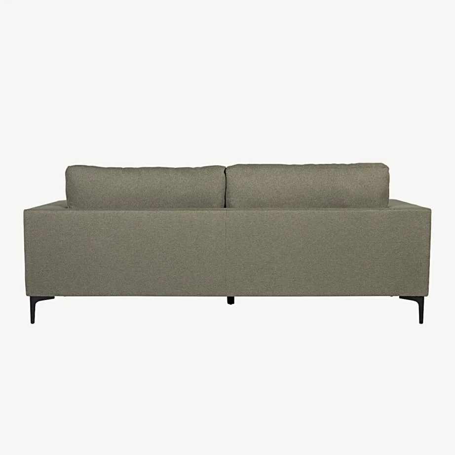 Roheline kolmekohaline kangasdiivan Bolero mustade terasjalgadega, 15355-664 – 3