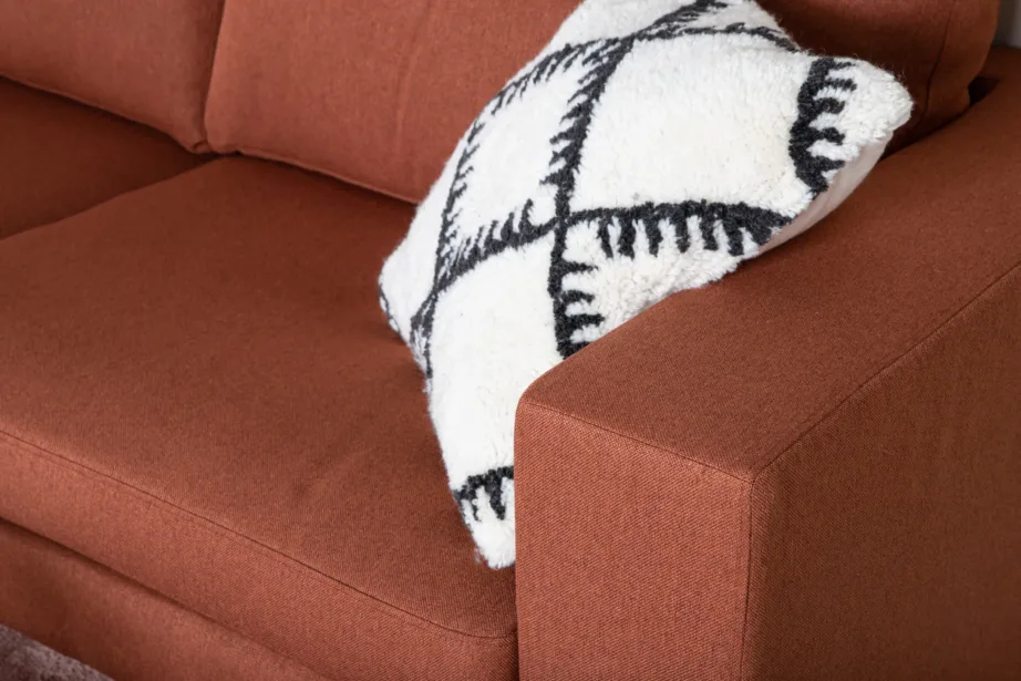 Bolero kolmekohaline punane diivan, polüester, mustad terasjalad, 15355-669 – 7