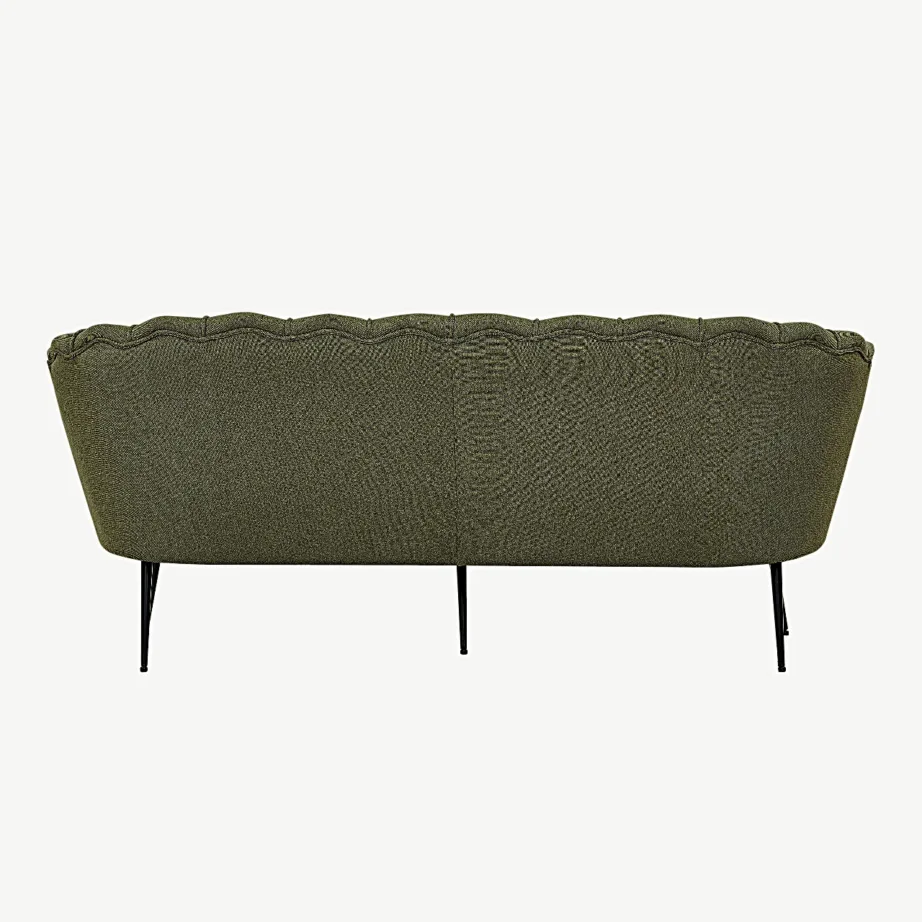 Calais kolmekohaline roheline diivan (polüester, mustad metalljalad), 15356-664 – 3