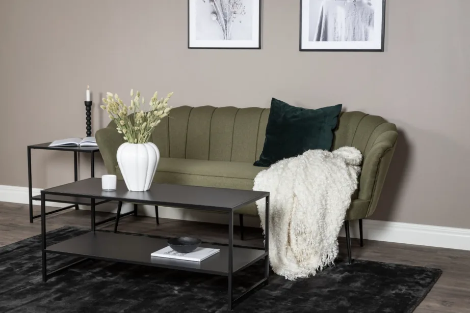 Calais kolmekohaline roheline diivan (polüester, mustad metalljalad), 15356-664 – 6