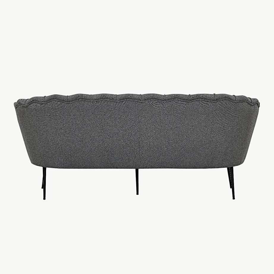 Hall kolmekohaline diivan Calais, polüesterkangast, mustad metalljalad, 15356-665 – 3