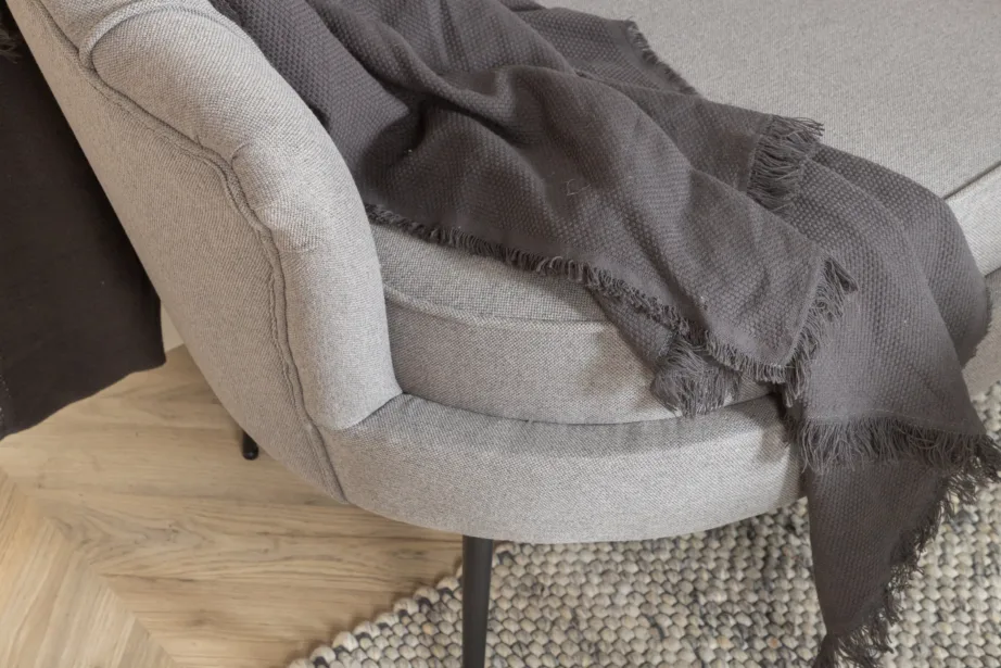 Hall kolmekohaline diivan Calais, polüesterkangast, mustad metalljalad, 15356-665 – 7