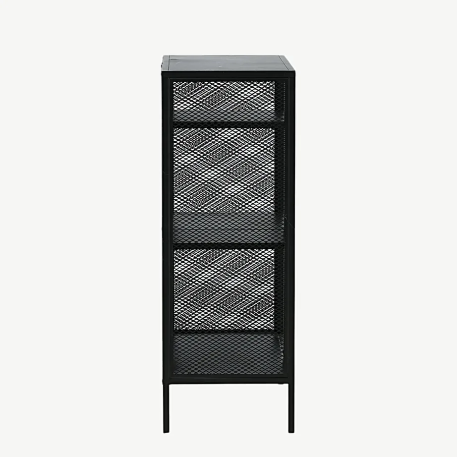 Must metallriiul Misha, kolme tasapinnaga, pulbervärvitud terasest, 15357-208 – 2