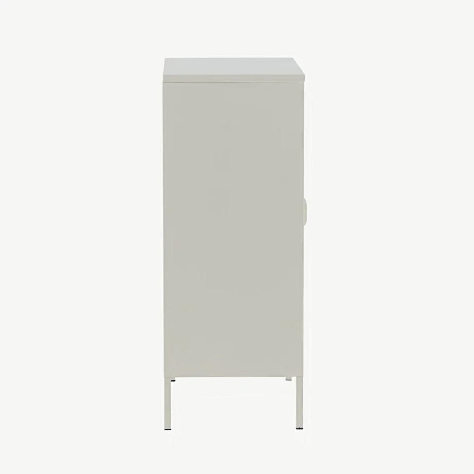 Valge metallkapp võreustega Misha, 3 riiulit, 15360-201 – 2