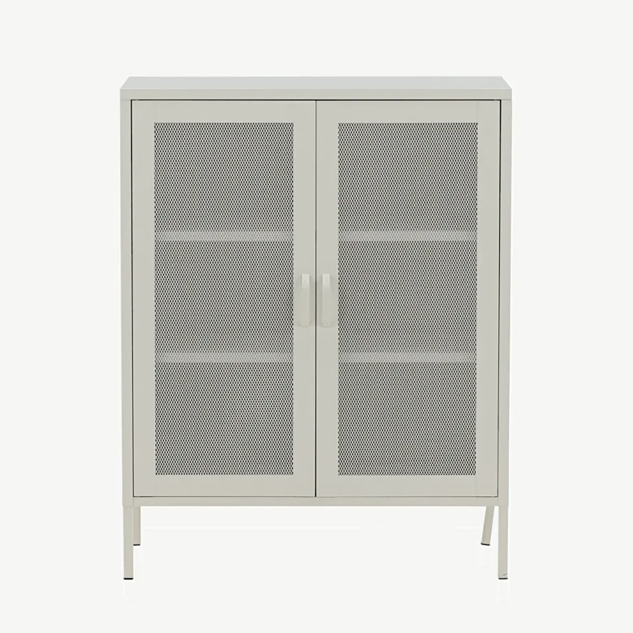 Valge metallkapp võreustega Misha, 3 riiulit, 15360-201 – 4