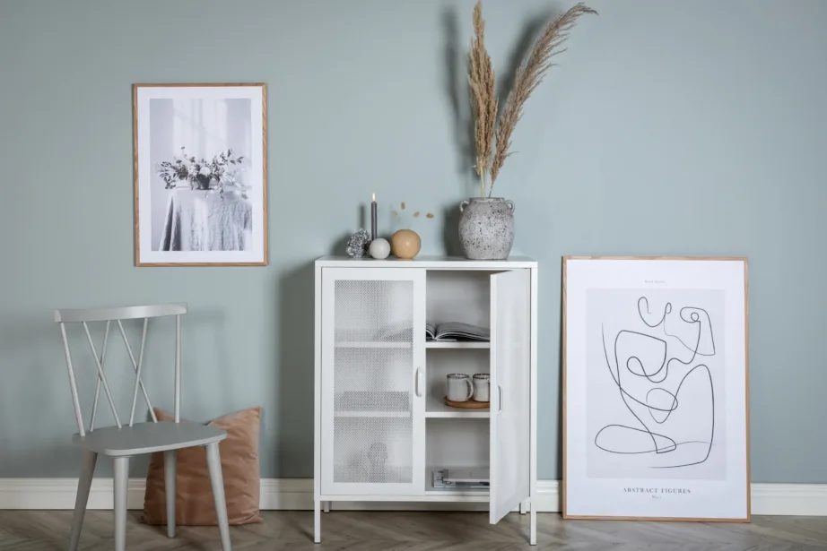 Valge metallkapp võreustega Misha, 3 riiulit, 15360-201 – 8