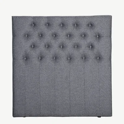 Tumehalli kangaga tepitud voodipeats Furudal, 120 cm - 15432-602