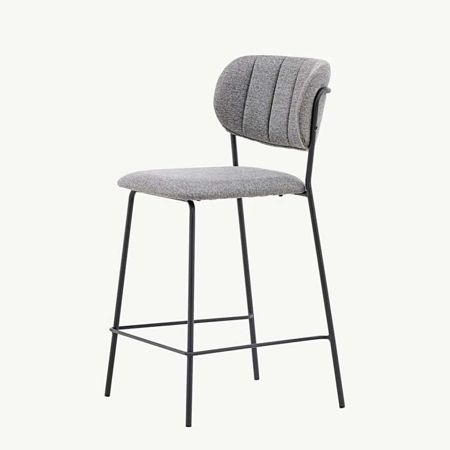 Hall polsterdatud baaritool musta terasraamiga Bell, 15451-855 – 6