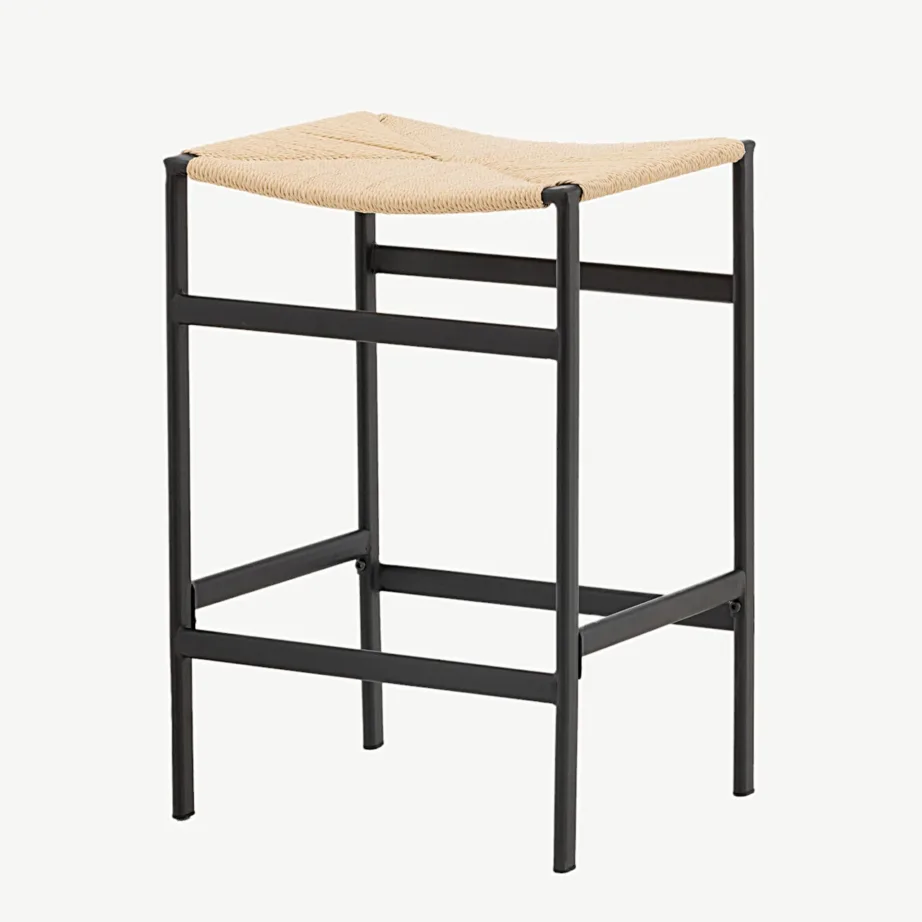 Polly must rotangist baaritool terasraamiga, 15458-520 – 5