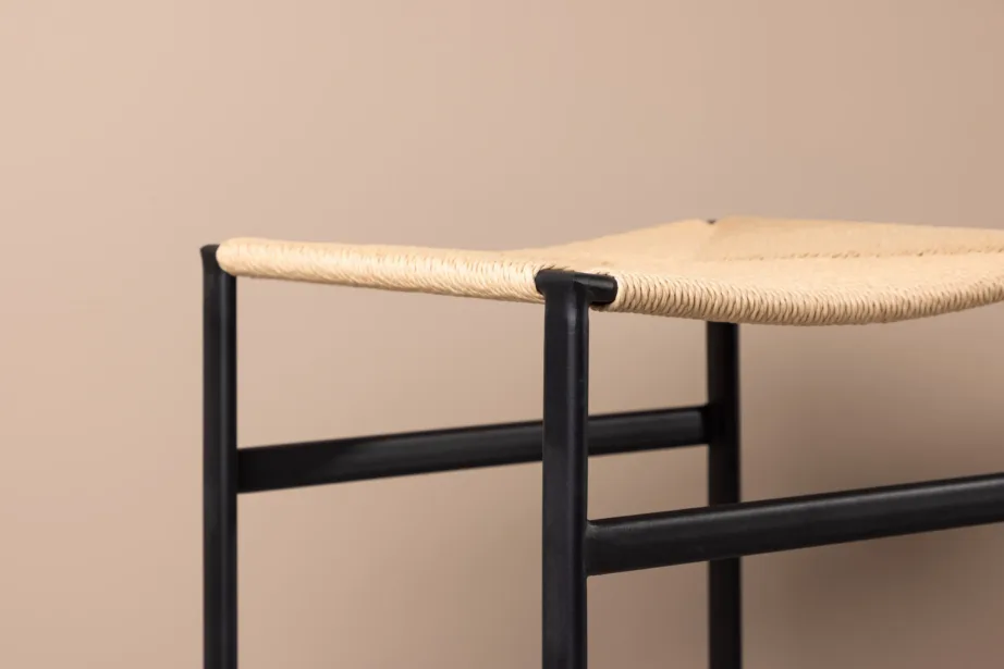 Polly must rotangist baaritool terasraamiga, 15458-520 – 9