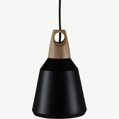 Nao musta puitdetailiga rippvalgusti, ø16 cm - 15500-888