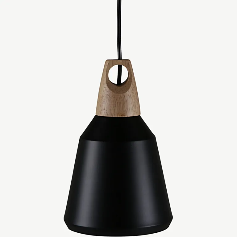 Nao musta puitdetailiga rippvalgusti, ø16 cm - 15500-888