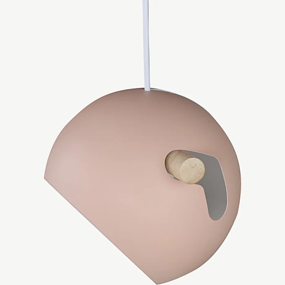 Tolmuroosa kolme kupliga Tubbie rippvalgusti pähklipuidu detailidega, 15507-809 – 3